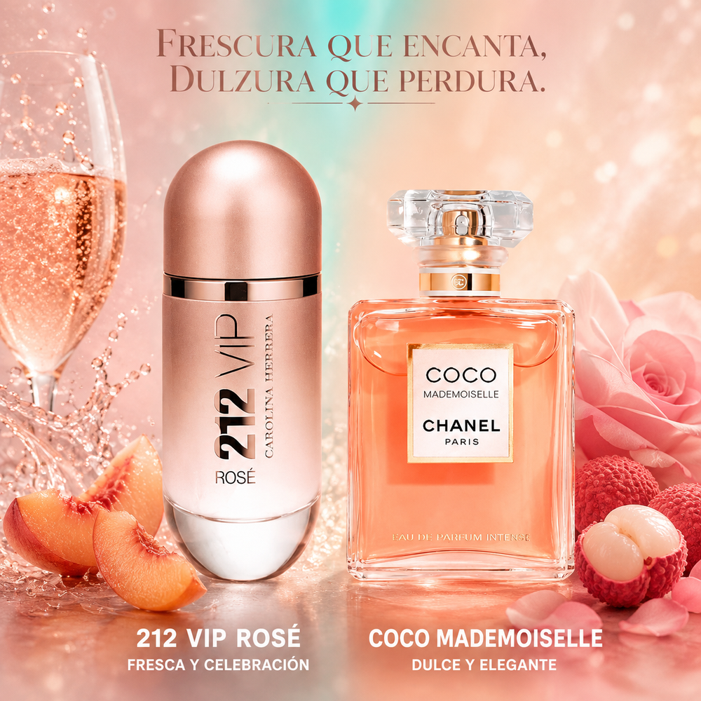 Combo 212 VIP Rosé + Coco Mademoiselle (Dulce)