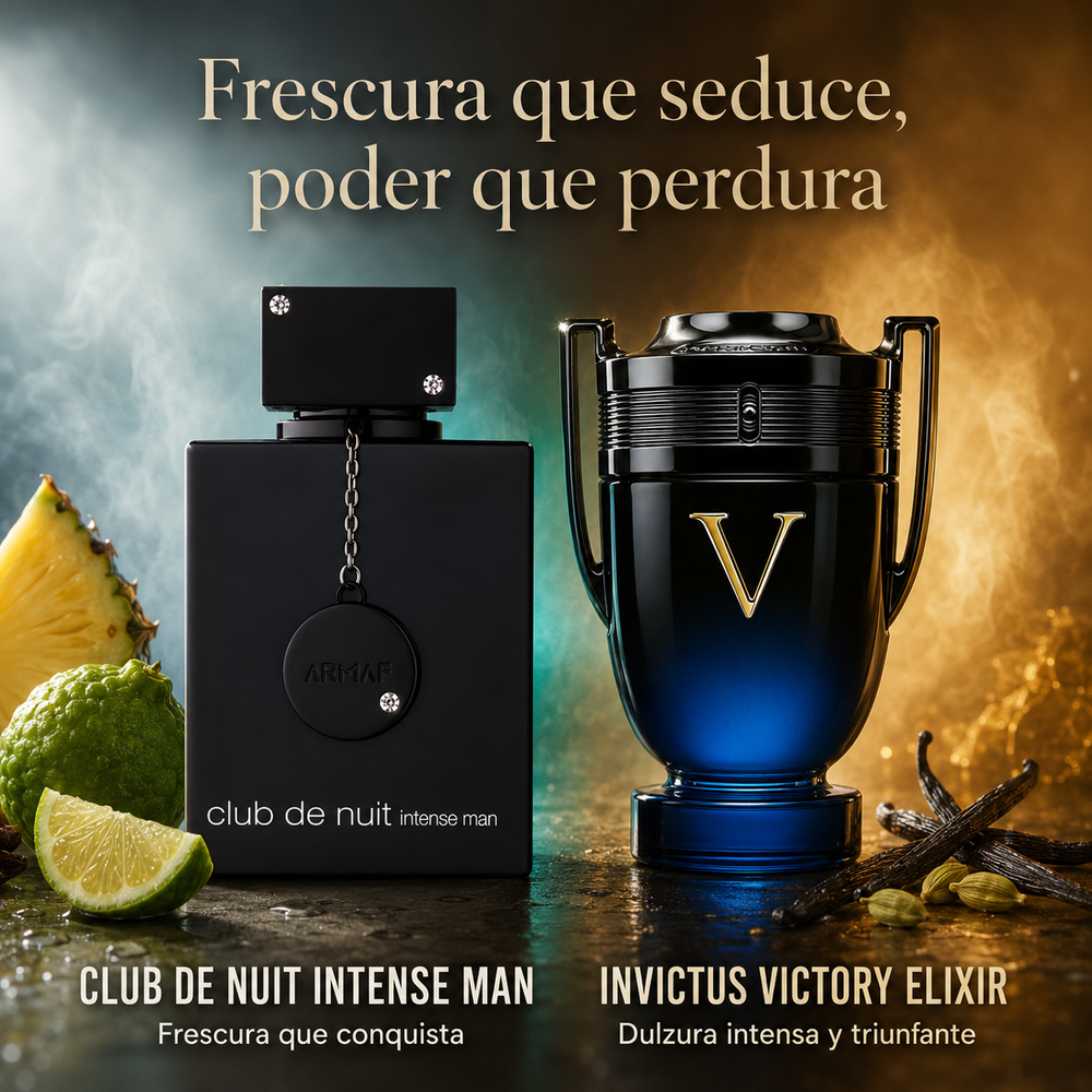Combo Club de Nuit Intense + Invictus Victory Elixir (Intenso)