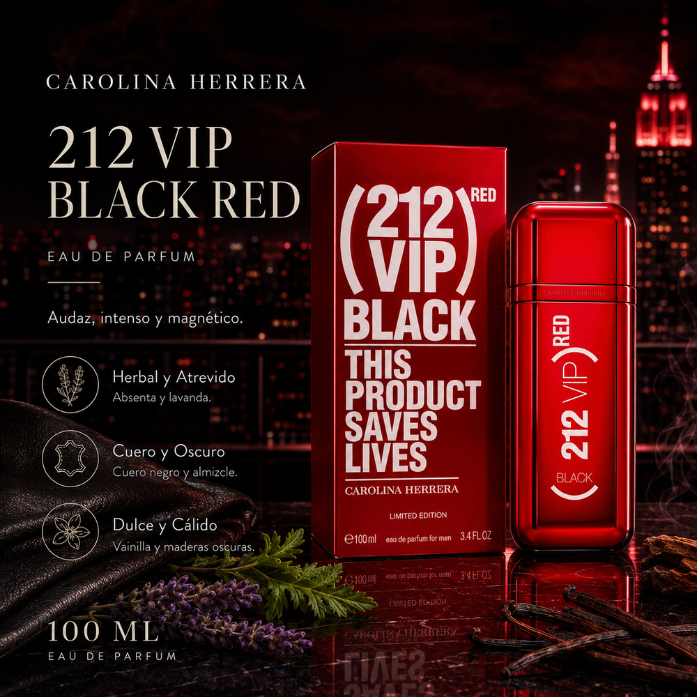 Carolina Herrera 212 VIP Black Red (Intenso)